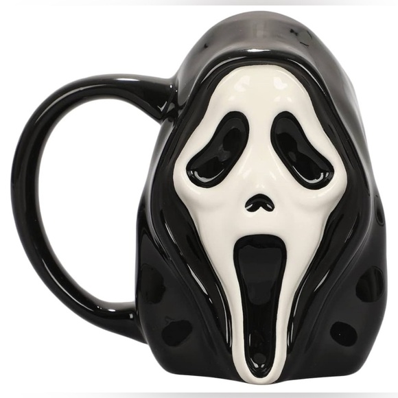 NIB SCREAM "Ghost Face" Sculpted Ceramic Mug 16 oz - Picture 2 of 6